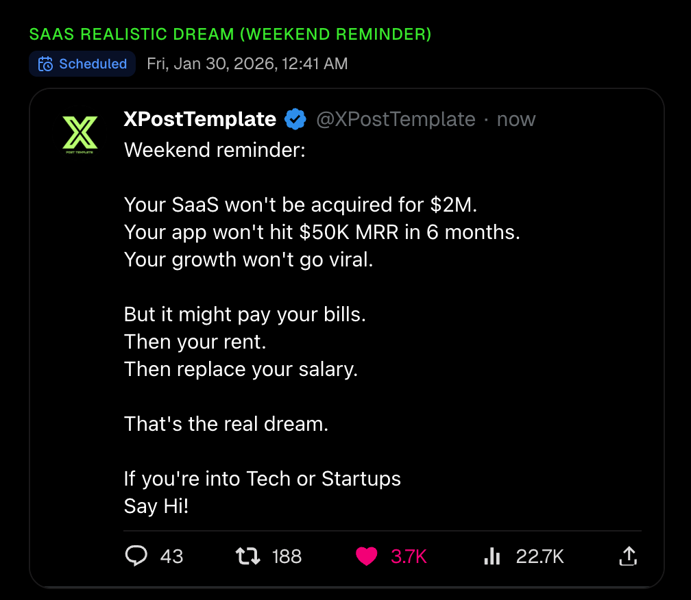 Track what you've posted